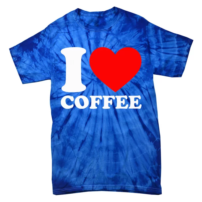 I Love Coffee Tie-Dye T-Shirt