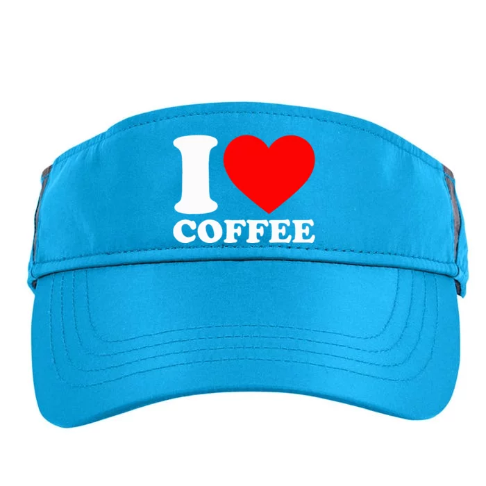 I Love Coffee Adult Drive Performance Visor