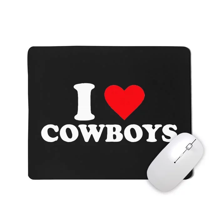 I Love Cow Mousepad