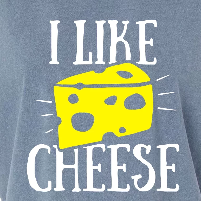 I Like Cheese Garment-Dyed Women's Muscle Tee