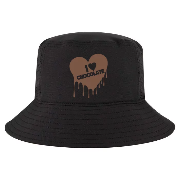 I Love Chocolate Candy Heart Lover Cool Comfort Performance Bucket Hat