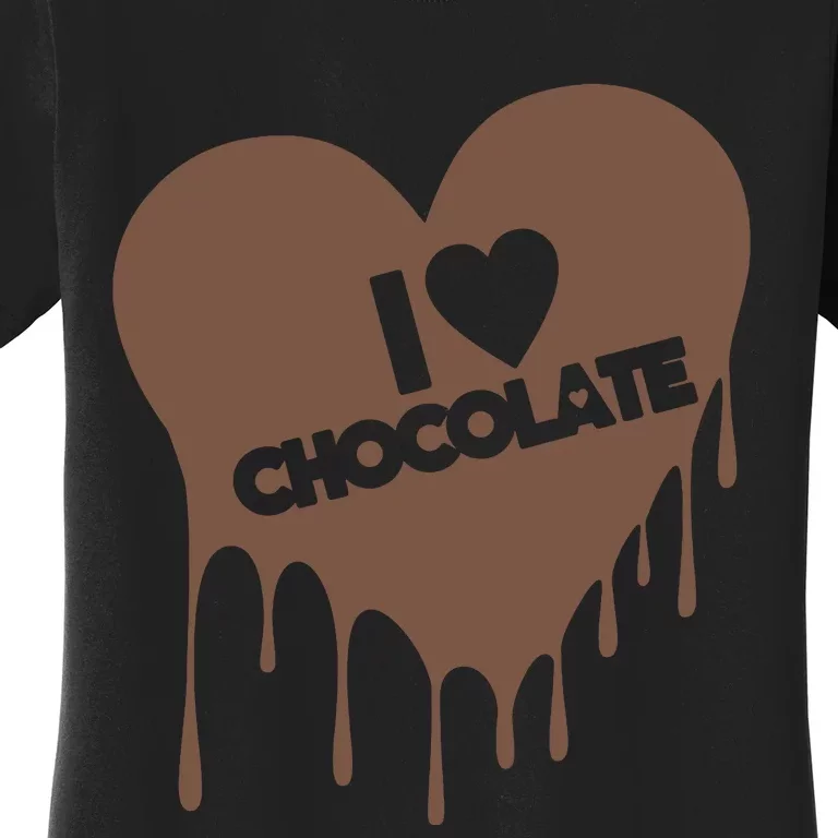 I Love Chocolate Candy Heart Lover Women's T-Shirt