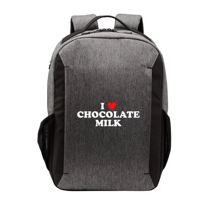 I Love Chocolate Milk Heart Yummy Drink Vector Backpack