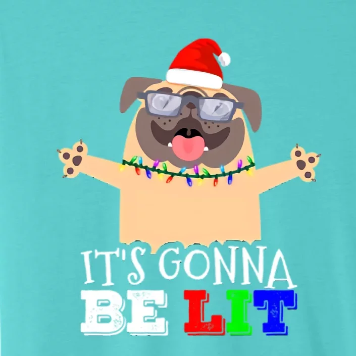 IM Lit Cute Pug Christmas ChromaSoft Performance T-Shirt