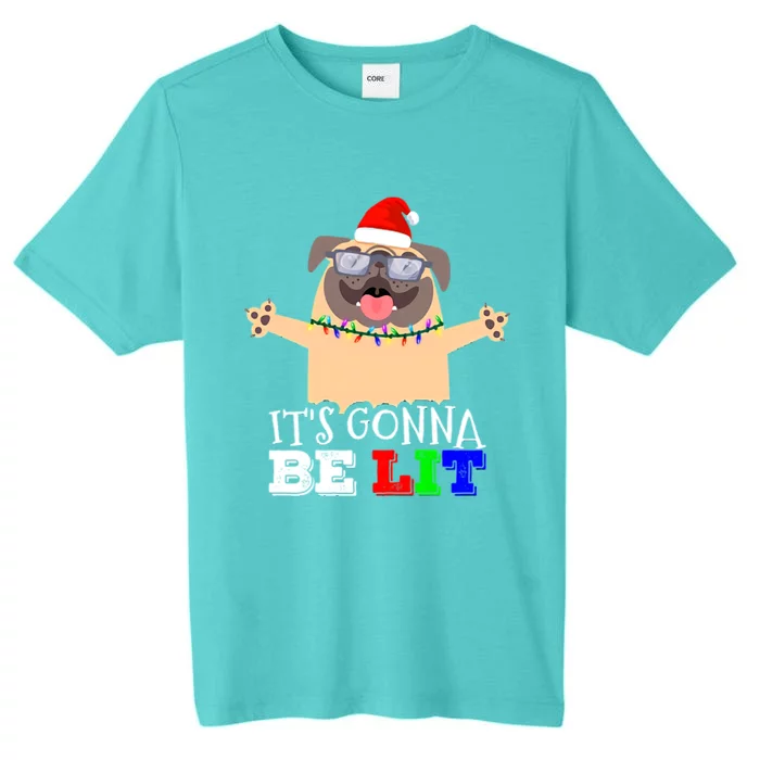 IM Lit Cute Pug Christmas ChromaSoft Performance T-Shirt