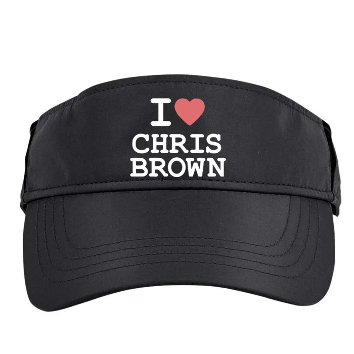 I Love Chris Brown 2024 Adult Drive Performance Visor