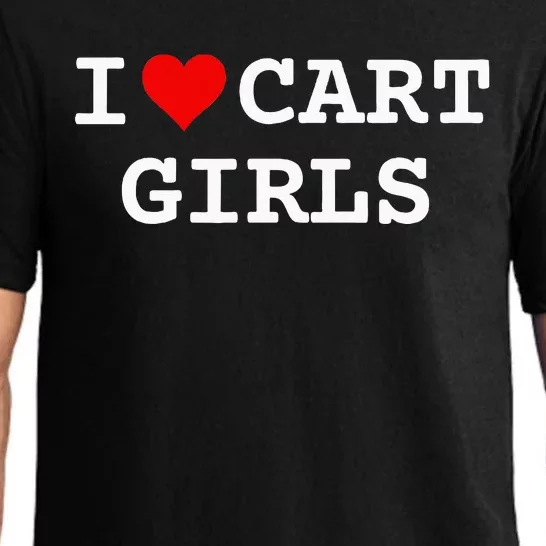 I Love Cart Girl Golf Funny Pajama Set