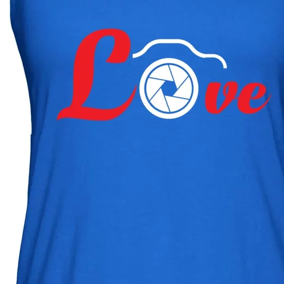 I Love Camera Graphic Design For Funny Photographers Gift Ladies Essential Flowy Tank