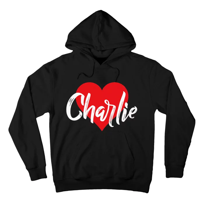 I Love Charlie First Name I Heart Named Hoodie