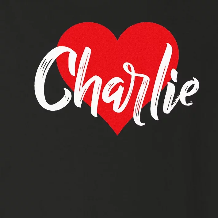 I Love Charlie First Name I Heart Named Toddler Long Sleeve Shirt