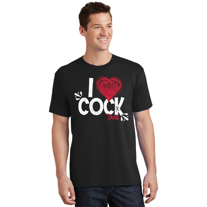 I Love Cocktails Drinking Pun Funny Cocktail Gift T-Shirt