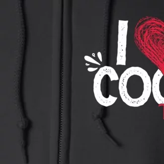 I Love Cocktails Drinking Pun Funny Cocktail Gift Full Zip Hoodie