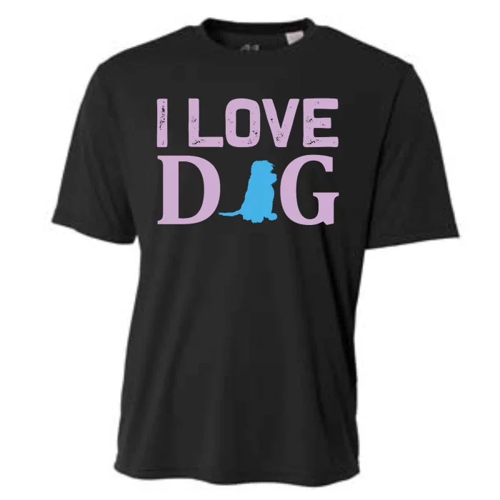 I Love Dog Cooling Performance Crew T-Shirt