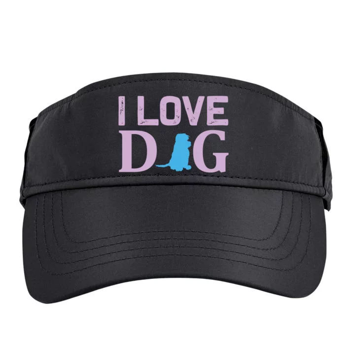 I Love Dog Adult Drive Performance Visor