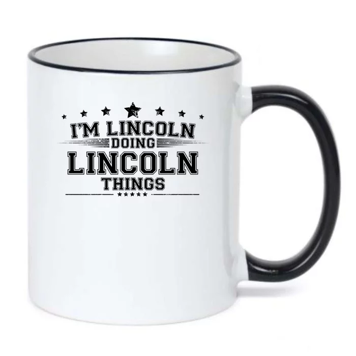 Im Lincoln Doing Lincoln Things Black Color Changing Mug