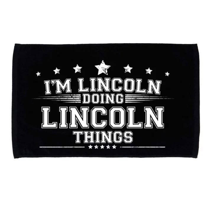 Im Lincoln Doing Lincoln Things Microfiber Hand Towel