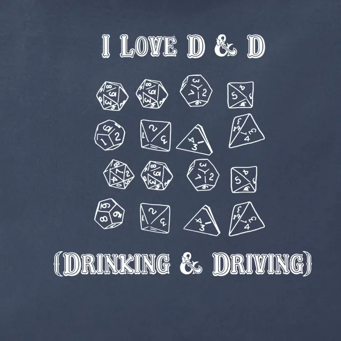 I Love DnD Drinking And Driving Zip Tote Bag