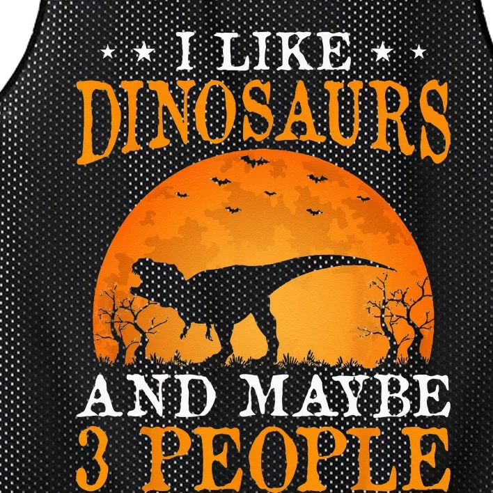 I Like Dinosaurs And Maybe 3 People Mesh Reversible Basketball Jersey Tank