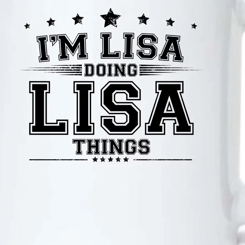 Im Lisa Doing Lisa Things Black Color Changing Mug