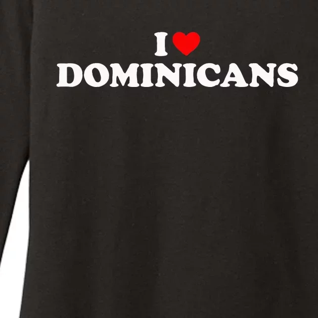 I Love Dominicans Womens CVC Long Sleeve Shirt