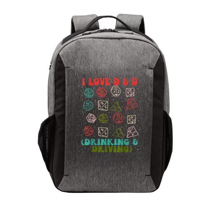 I Love D And D Drinking And Driving Vector Backpack