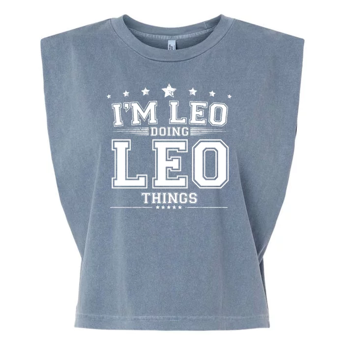 Im Leo Doing Leo Things Garment-Dyed Women's Muscle Tee