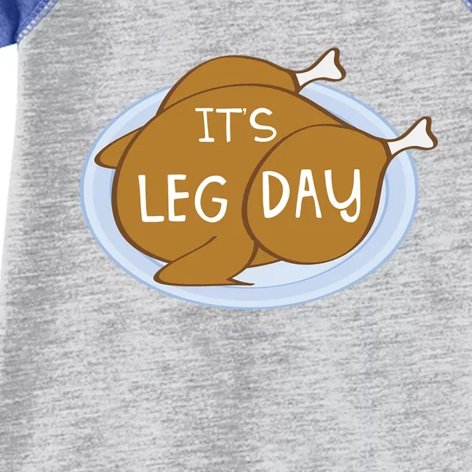 Its Leg Day For Fitness Enthusiasts On Thanksgiving Gift Infant Baby Jersey Bodysuit