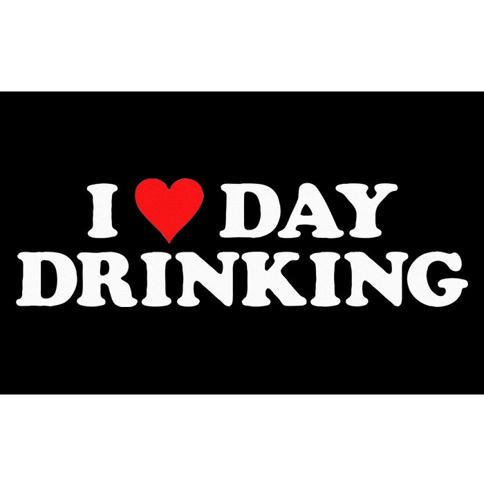 I Love Day Drinking Heart Bumper Sticker