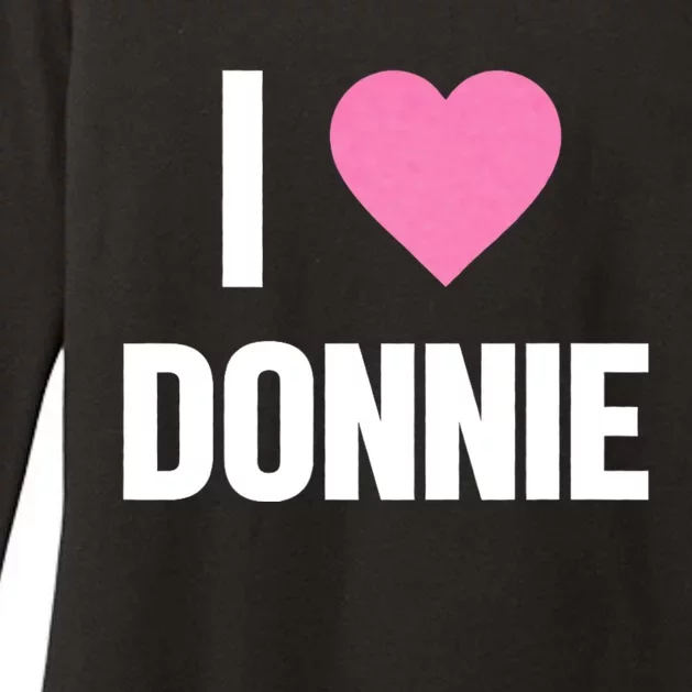 I Love Donnie Heart Womens CVC Long Sleeve Shirt