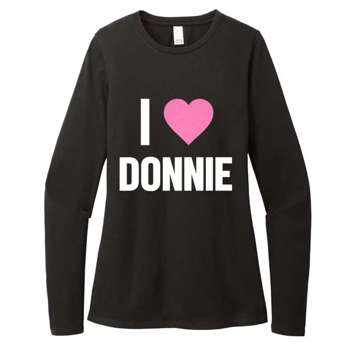 I Love Donnie Heart Womens CVC Long Sleeve Shirt