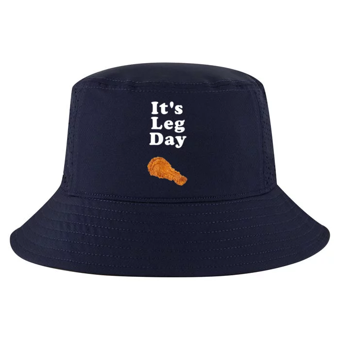 Its Leg Day Funny Workout Novelty Joke Pun Chicken Leg Gift Cool Comfort Performance Bucket Hat