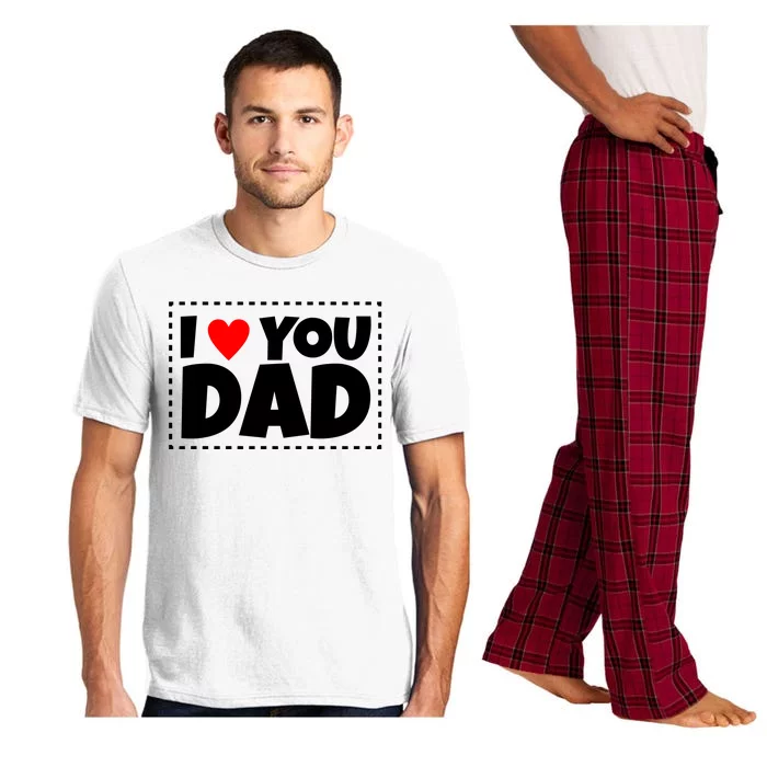 I Love Dad I Heart Dad Father's Gift Pajama Set