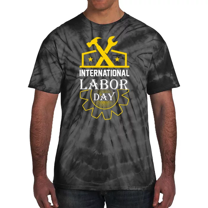 International Labor Day 2024 Celebration Graphic Tie-Dye T-Shirt