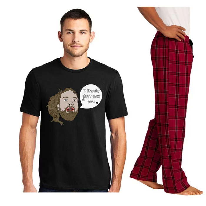 I Literally Don't Even Care Funny Quote Pajama Set