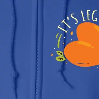 Its Leg Day Cute Gift Full Zip Hoodie