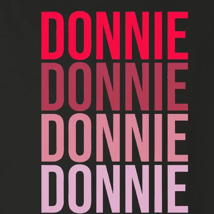 I Love Donnie First Name Donnie Toddler Long Sleeve Shirt