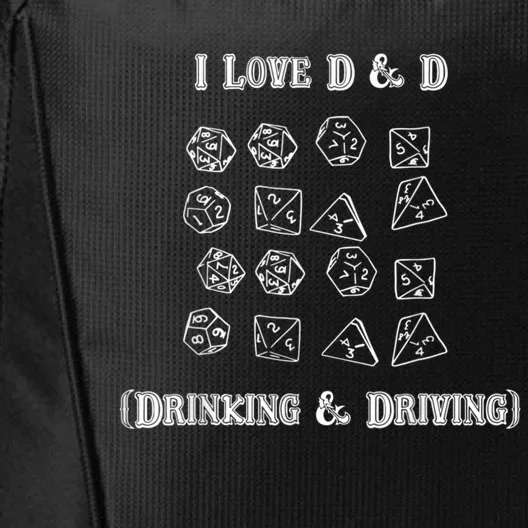 I Love D And D Drinking And Driving Funny City Backpack