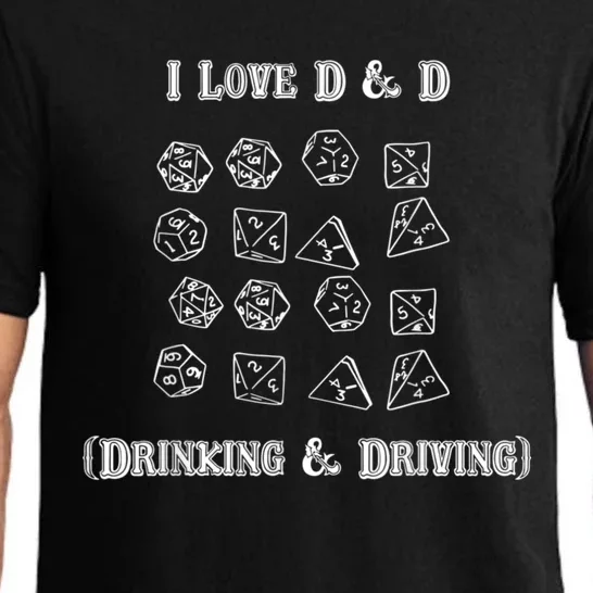 I Love D And D Drinking And Driving Funny Pajama Set