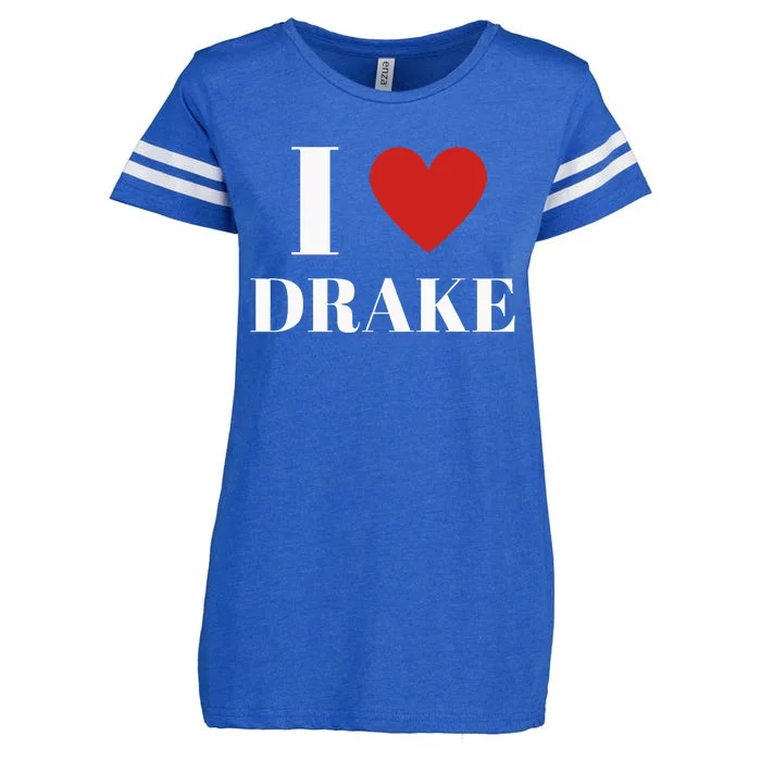 I Love D.R.A.K.E Heart Family Lover Enza Ladies Jersey Football T-Shirt