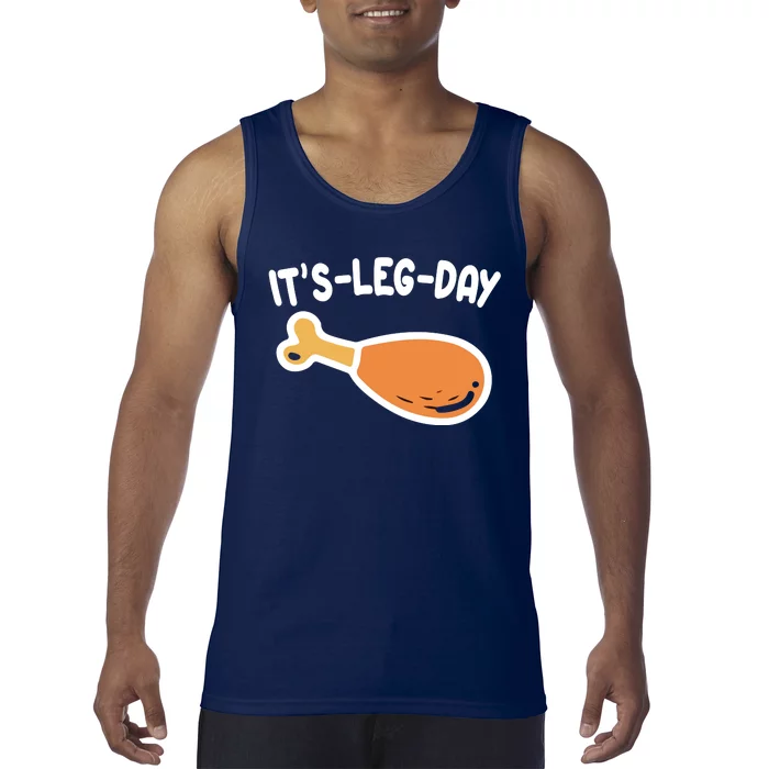 Its Leg Day Funny Thanksgiving Gym Tank Top