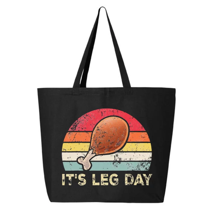 It's Leg Day Turkey Legs retroThanksgiving 25L Jumbo Tote