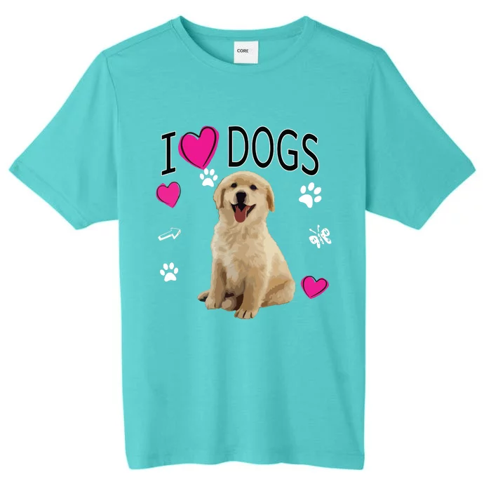 I Love Dogs Golden Labrador Retriever T ChromaSoft Performance T-Shirt