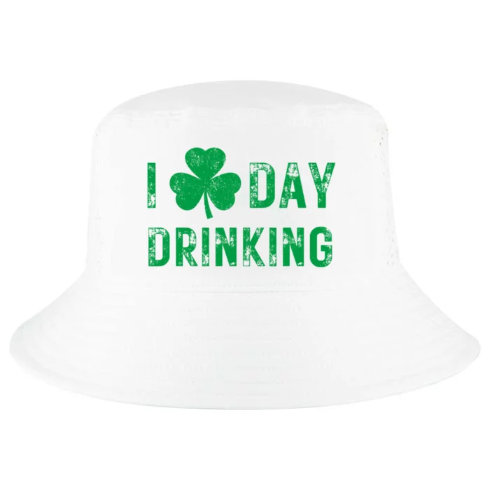 I Love Day Drinking Shamrock Heart Love St PaddyS Day Cool Comfort Performance Bucket Hat