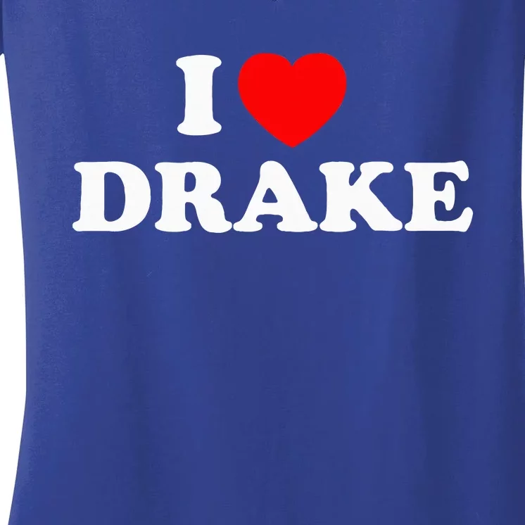 I Love Dr.Ake I Heart Dr.Ake Women's V-Neck T-Shirt