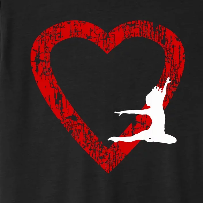 I Love Dance Valentines Day For Girl And Dance Teachers ChromaSoft Performance T-Shirt