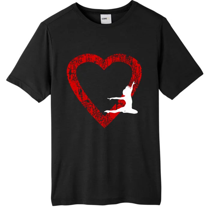 I Love Dance Valentines Day For Girl And Dance Teachers ChromaSoft Performance T-Shirt