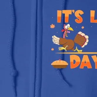 Its Leg Day Funny Turkey Exercise Running Thanksgiving Gift Full Zip Hoodie