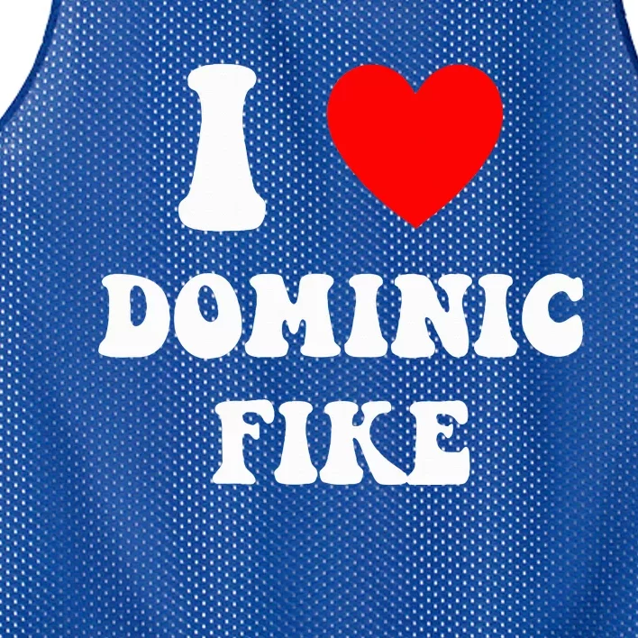 I Love Dominic F.I.K.E Mesh Reversible Basketball Jersey Tank