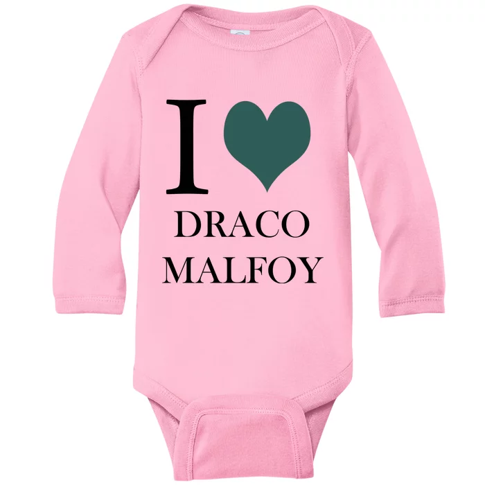 I Love Draco Malfoy Baby Long Sleeve Bodysuit