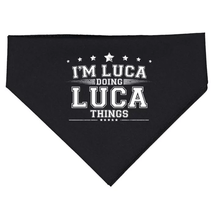 Im Luca Doing Luca Things USA-Made Doggie Bandana